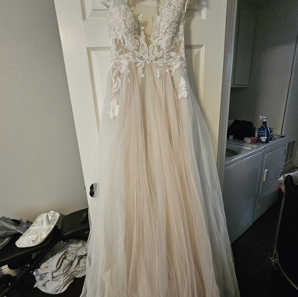 lace sheath dress pink Cinderella Divine CB149 main image 1